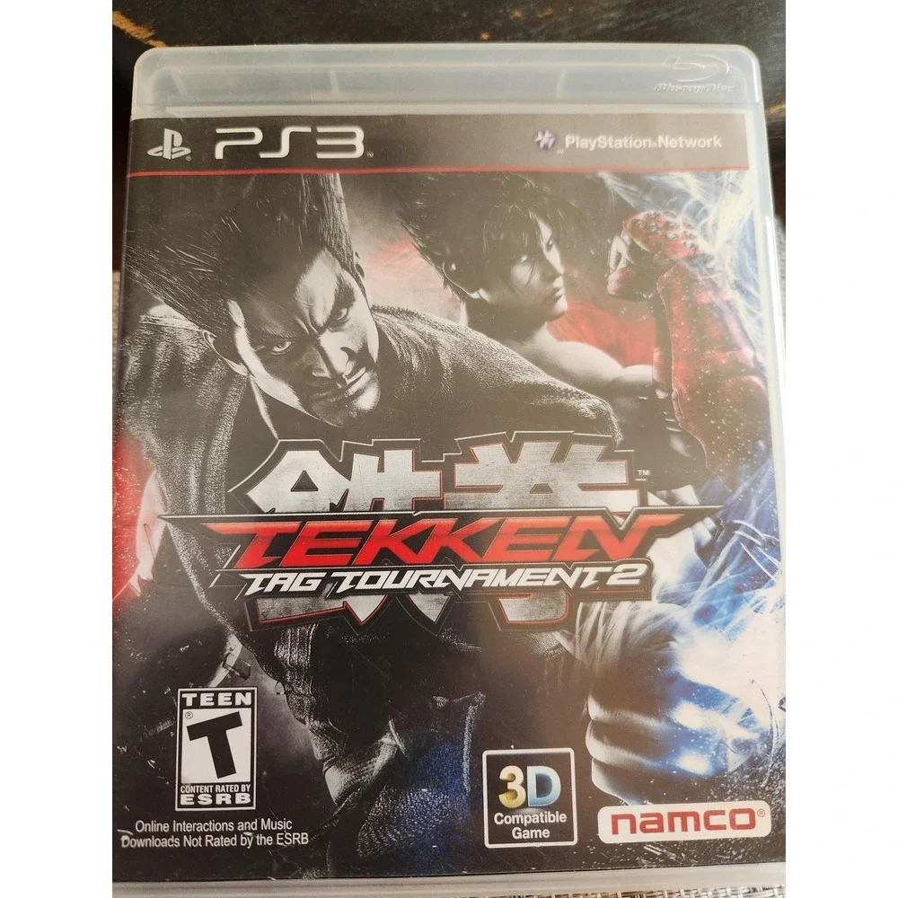 Tekken Tag Tournament 2 Sony PS3 Game Case Disc Namco T Rated Fighting NTSC